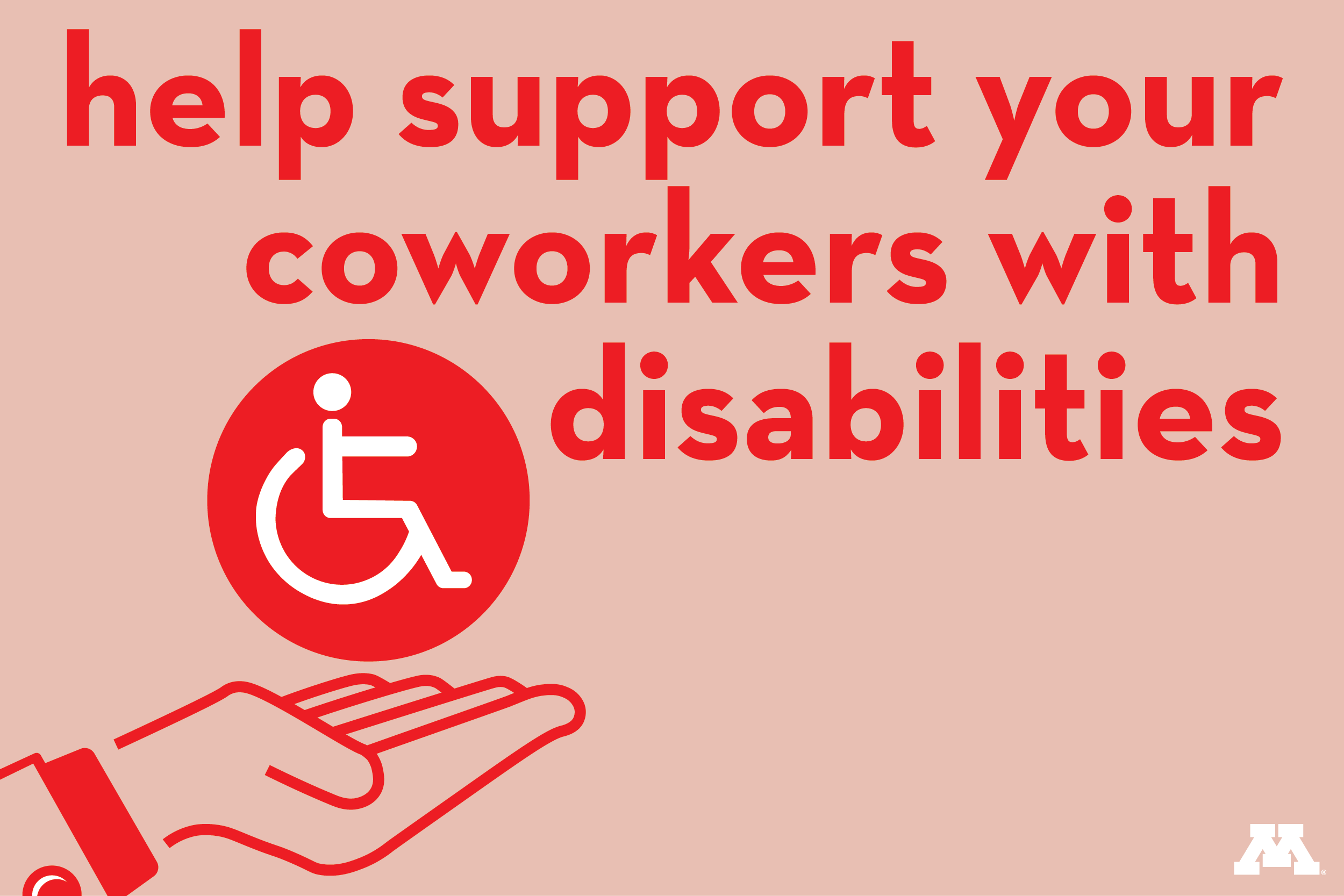 support coworkers with disabilities